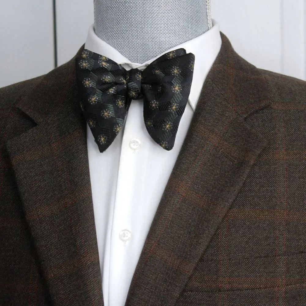 Camellucci Mens Self-tied Bow Tie Silk‎ Big Butterfly Bowtie S547